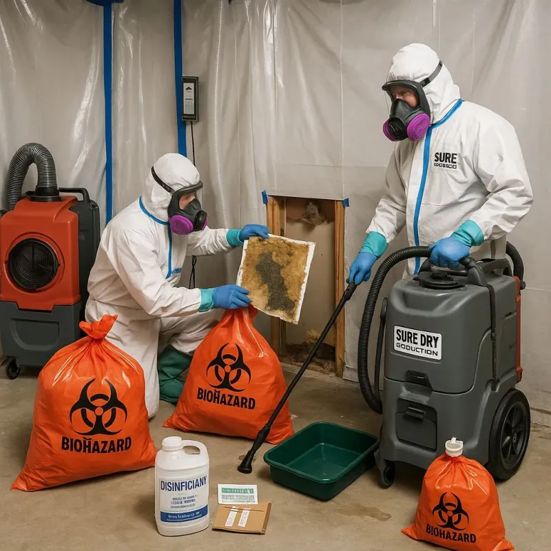 Contaminated Water Handling Protocols process in Winterville, NC